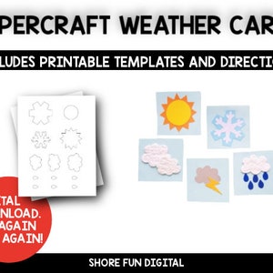 Modèle de cartes météo Papercraft avec directions
