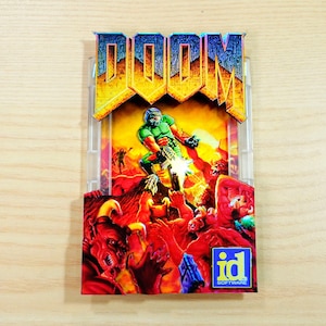 3D DOOM Fridge Magnet | Video Game Refrigerator Magnet | Cool Kitchen Decoration