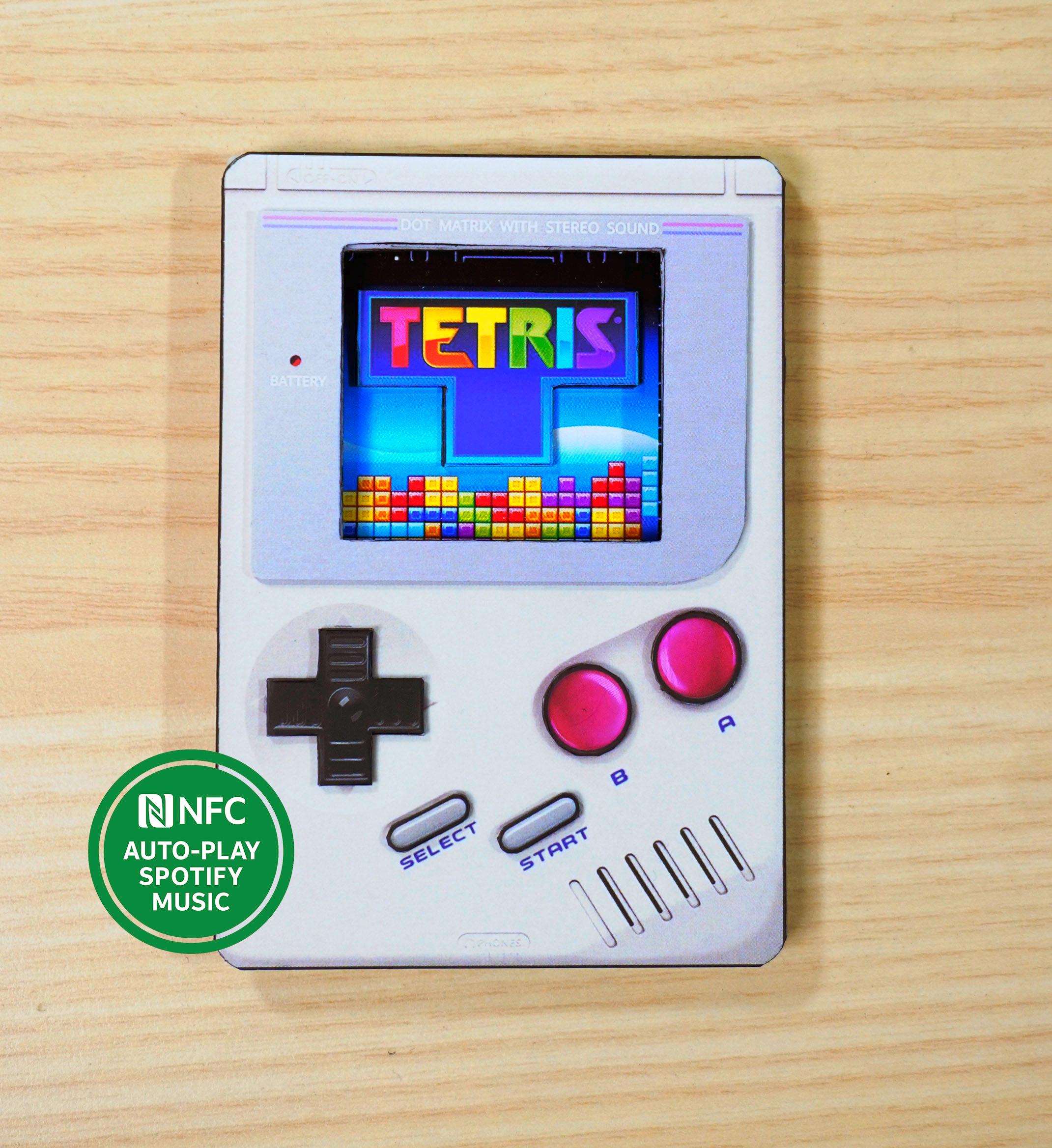 ハンドカット3Dレトロゲームボーイテトリス冷蔵庫マグネット（NFCタグ