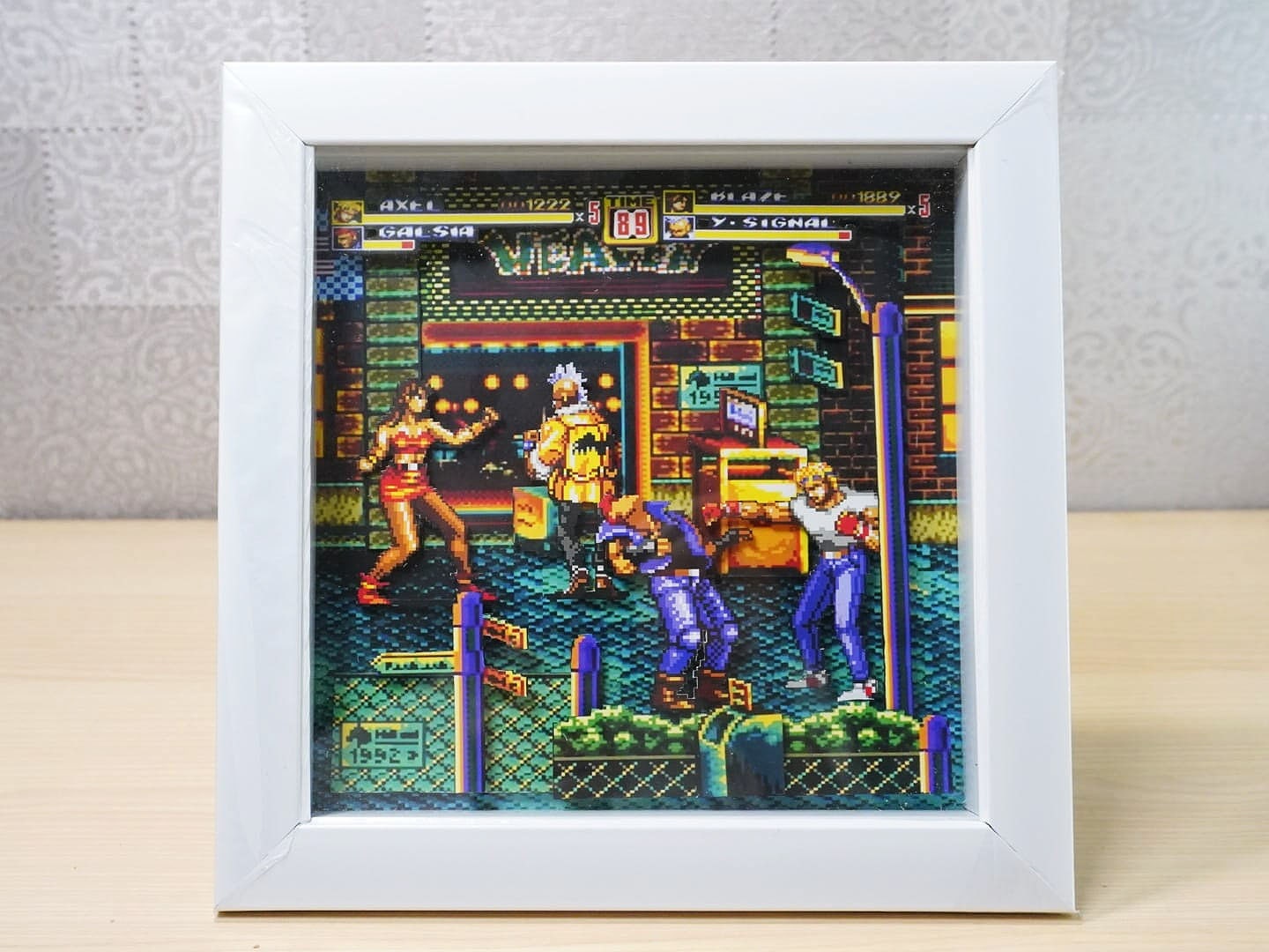 3D Retro Games Diorama Frame: Streets of Rage 2 - Stage 1