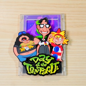 3D Tag des Tentakel-Kühlschrankmagneten | Vintage Retro Videospiel Kühlschrankmagnet | Coole Küchendekoration