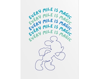 Run Disney Inspired Rolled Posters, Wall Art Prints, Running Gifts, Marathon Decor, Fitness Art