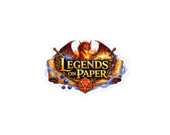 Legends on Paper Dragon Logo Kiss-cut vinyl decals