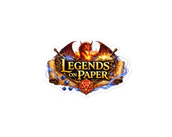 Legends on Paper Dragon Logo Kiss-cut vinyl decals