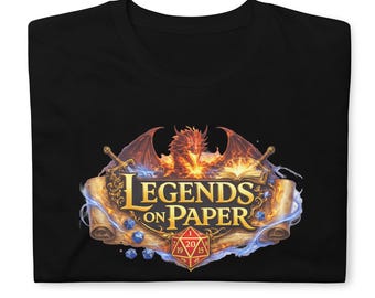 Legends on Paper Dragon Logo Short-Sleeve Unisex T-Shirt