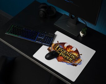Legends on Paper Dragon Logo Gaming mouse pad