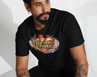 Dragon Logo T-Shirt: Legends on Paper Heavyweight Tee
