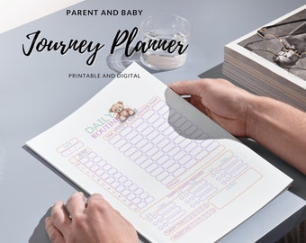 Parent and baby journey planner, newborn feeding, newborn routine, baby schedule, newborn growth chart, antenatal care, hospital bag