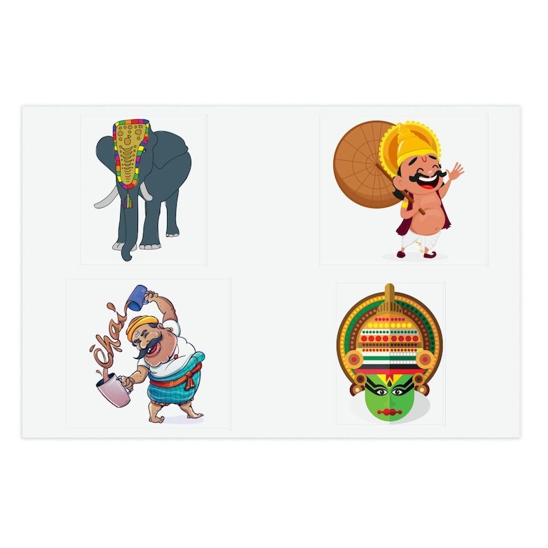Malayalam Kerala India Cute Sticker Sheets Etsy