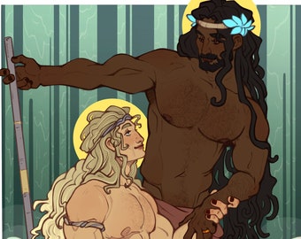 Achilles and Patroclus Print