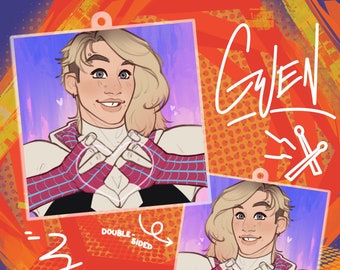 Gwen Spiderverse Keychain