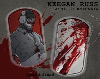 COD Keegan Dog Tag Keychain