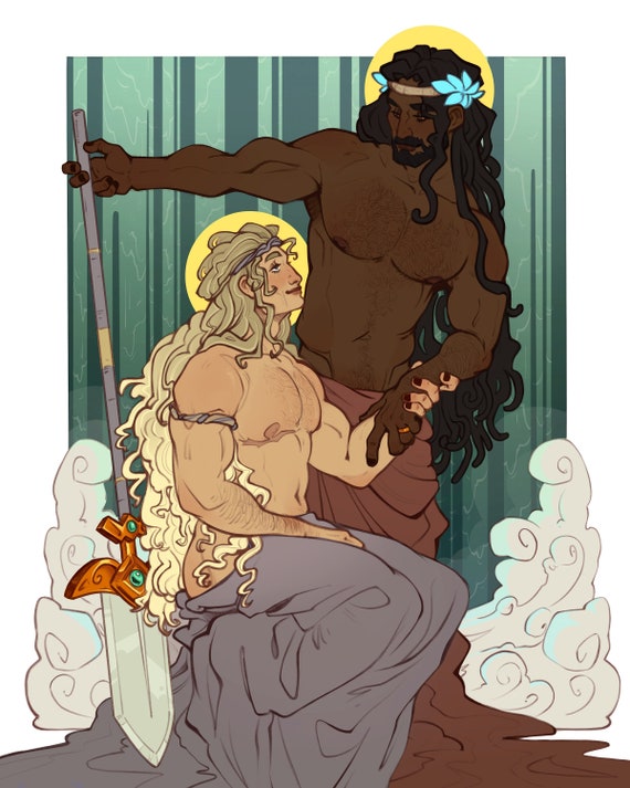 Achilles and Patroclus Print