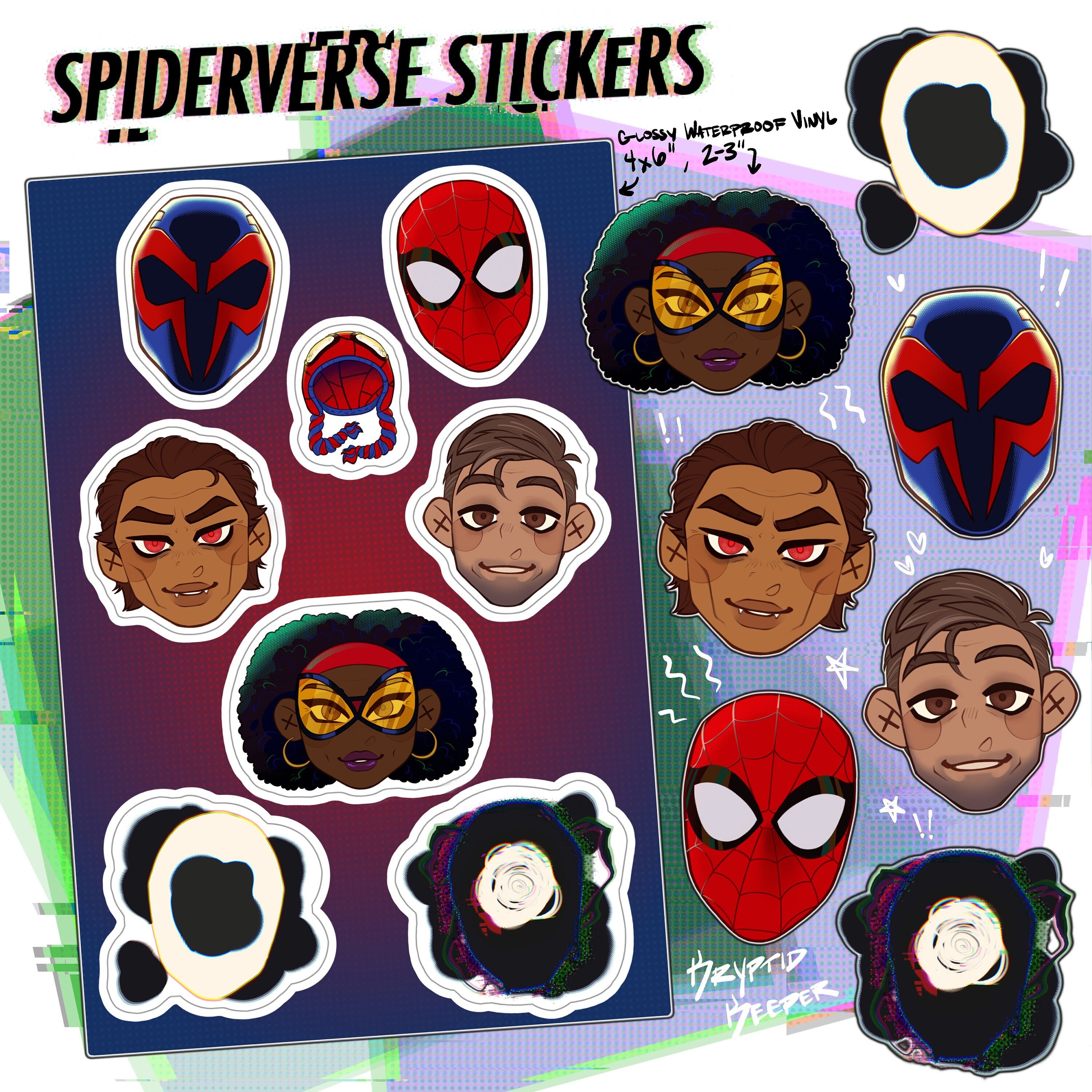 Spiderverse Stickers Batch 2 - Etsy