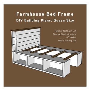 Shiplap bed sales frame king