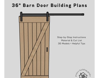 36" Barn Door | DIY Building Plans (Digital Download)