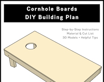 Cornhole Boards DIY Building Plans | PDF Download Format