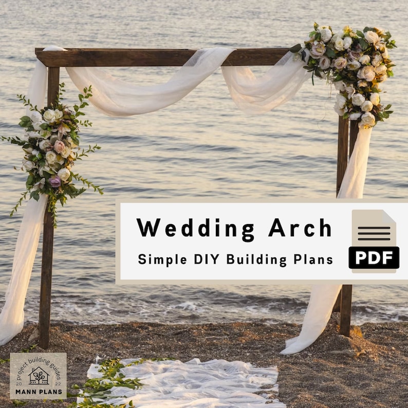 DIY Wedding Arch Project Building Plans PDF Download Etsy