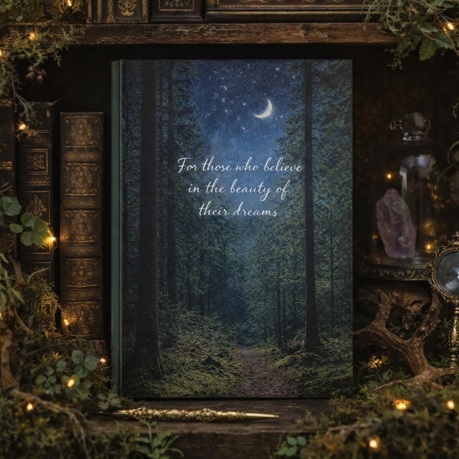 Enchanted Forest Journal | Moonlit Woodland Notebook for Dreams ...
