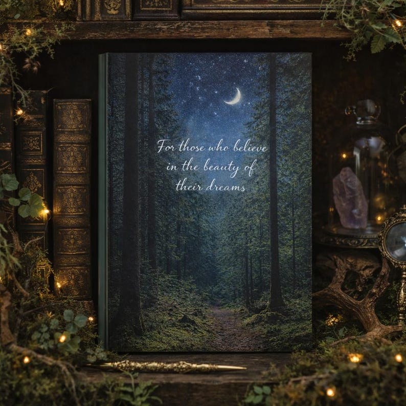 Enchanted Forest Journal | Moonlit Woodland Notebook for Dreams ...