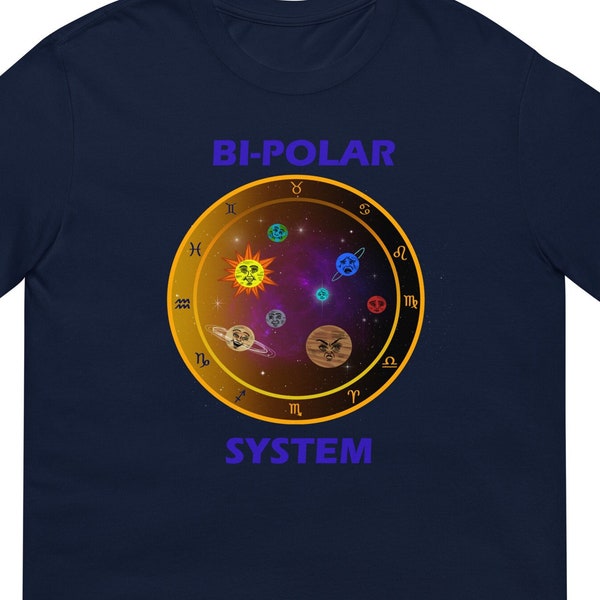 Bi-Polar System, Cosmic, Funny, Short-Sleeve Unisex T-Shirt