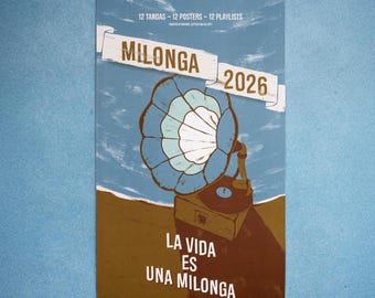 Milonga 2026 – Kalender mit Postern zu Tango Tandas und Playlists