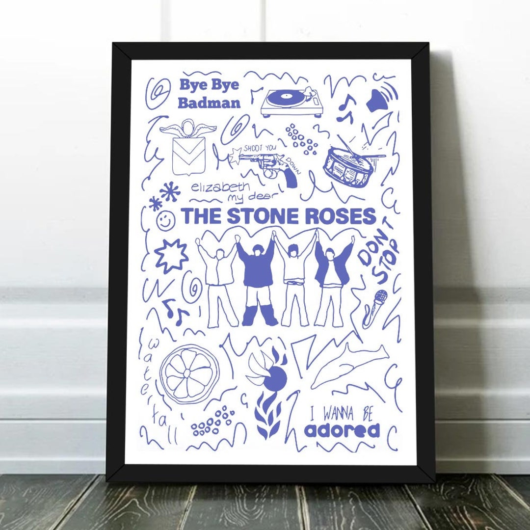 The Stone Roses Art Book Canvas Print the Stone Roses Album Etsy