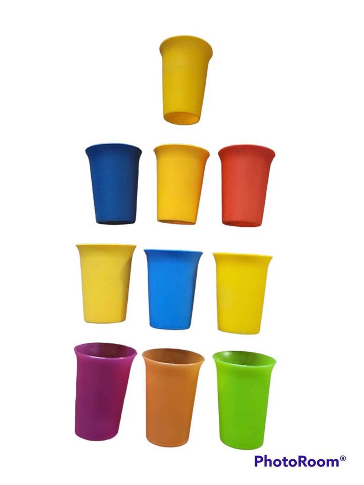 Vintage (10) Tupperware Bell Tumblers With NO LIDS Assorted Colors.. - Etsy