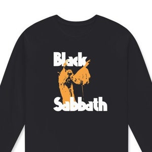 Black Sabbath Long Sleeve Cotton T-Shirt, Heavy Metal Shirt, Music lover shirt, Music shirt, Ozzy, Guitar t shirt, musician t shirt