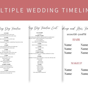 Wedding Binder Template 40+ Pages for Bride, Canva, Printable Editable Template, Wedding Planner Digital Download image 4