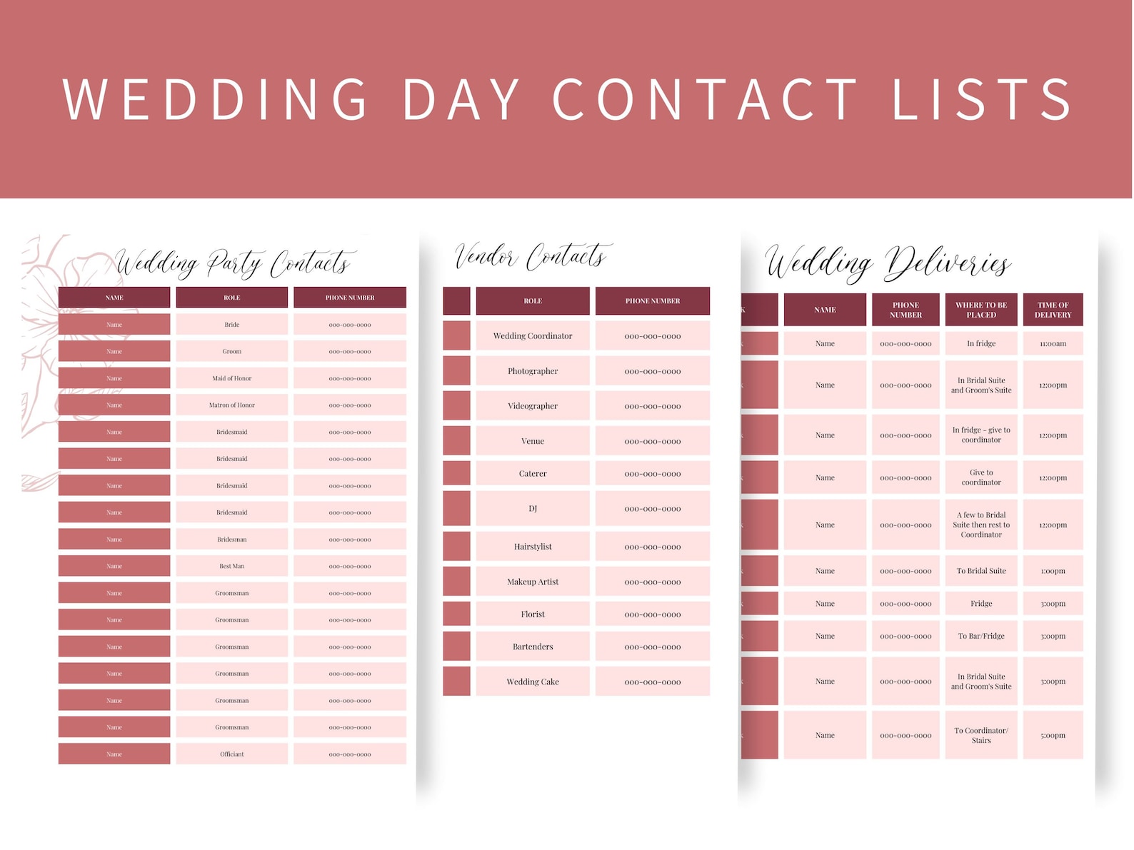 Wedding Binder Template 40 Pages for Bride Canva Printable Etsy