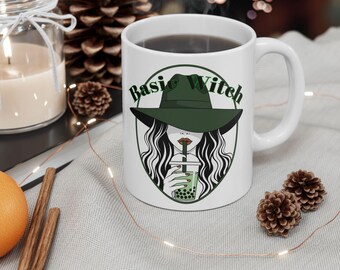 Taza de café de bruja básica: divertida taza de Halloween