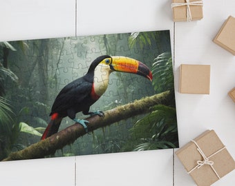 Toucan Jungle Puzzle: Photorealistic Rainforest Scene, Family Entertainment