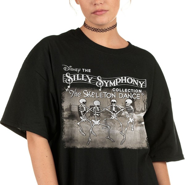 Retro Silly Symphony The Skeleton Dance Vintage Halloween Shirt Walt Disney World Shirt Gift Ideas Men Women