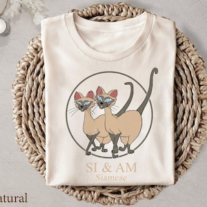 Custom SI & AM Cat Names And Breeds Shirt Lady and the Tramp Shirt Personalized Shirt Disney Family Matching Tee Great Gift Ideas Men Women
