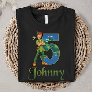 Custom Name Peter Pan 5 Johnny Shirt Birthday Shirt Great Gift Ideas Men Women Boy Girl