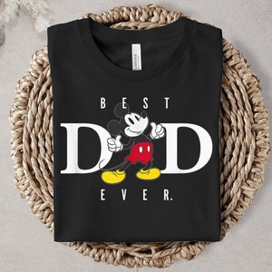 Mickey Mouse Best Dad Ever Thumbs Up Shirt, Disney Dad Shirt, Father's Day Shirt Great Gift Ideas Men Daddy Papa Grandfather
