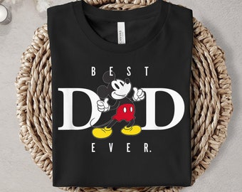 Mickey Mouse Best Dad Ever Thumbs Up Shirt, Disney Dad Shirt, Father's Day Shirt Great Gift Ideas Men Daddy Papa Grandfather