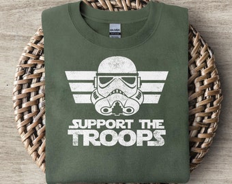 Support The Troops Shirt Storm Trooper Grunge Shirt Great Gift Ideas Men Women