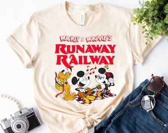 Pluto Camping Shirt, Mickey Minnie Pluto Shirt, Disney Family Shirt, Great Gift for Men & Women, Runaway Railway Tee