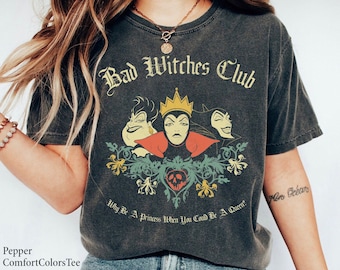 Vintage Retro Villains Bad Witches Club Shirt Disney Shirt Great Gift Ideas Men Women