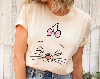 Marie Face The Aristocat Shirt Walt Disney World Shirt Gift Ideas Men Women