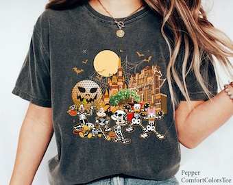 Vintage Mickey & Friends Walt Disney World Halloween Shirt Spooky Season, Mickey's Not So Scary Halloween Party 2024 Gift Ideas Men Women