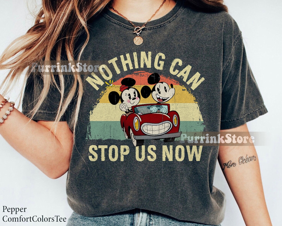 Retro Nothing Can Stop Us Now Mickey and Minnie's Runaway Railway Shirt