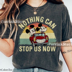 Retro Nothing Can Stop Us Now Mickey and Minnie&#39;s Runaway Railway Shirt Mickey and Friends Disney Gift Ideas