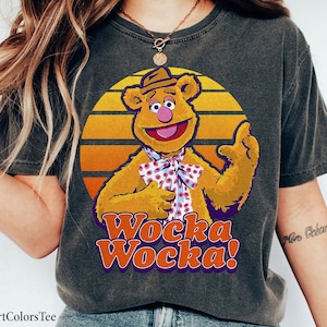 The Muppets Fozzie Bear Wocka Wocka Portrait Shirt Family Matching Walt Disney World Shirt Gift Ideas Men Women