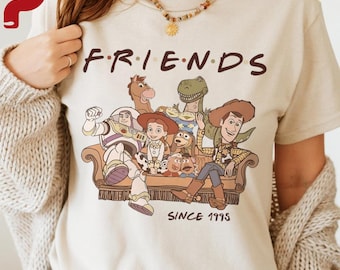 Toy Story Characters Group Shirt, SINCE 1995 Tee, Disney Woody Jessie Buzz Lightyear Shirt, Toy Story Frindes T-shirt