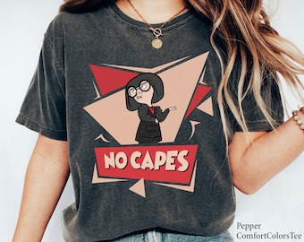 No Capes 90s Retro Shirt The Incredibles Family Matching Walt Disney World Shirt Gift Ideas Men Women