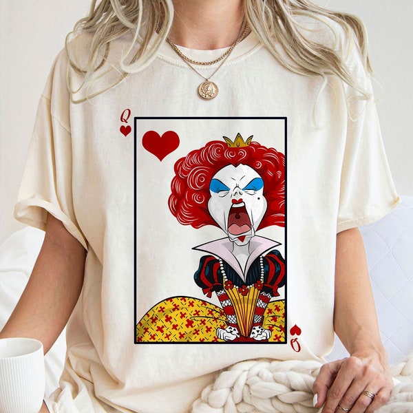 The Queen of Hearts Alice In Wonderland Halloween Costume Shirt Family Matching Walt Disney World Shirt Gift Ideas Men Women