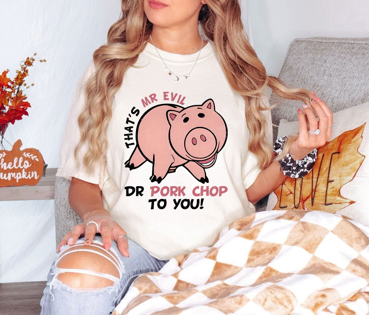 Toy Story Hamm Pig Mr Evil Dr Pork Chop to You Shirt Matching